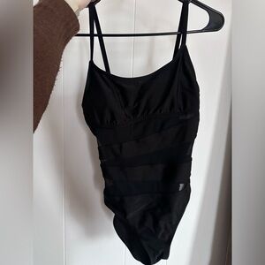 Shade & Shore Black One-Piece Swimsuit